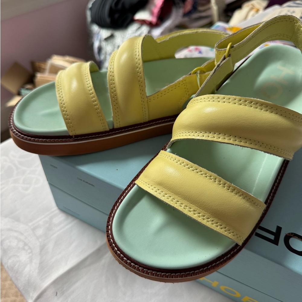 The Hoff Brand Road Lime Sandals - Picture 3 of 14